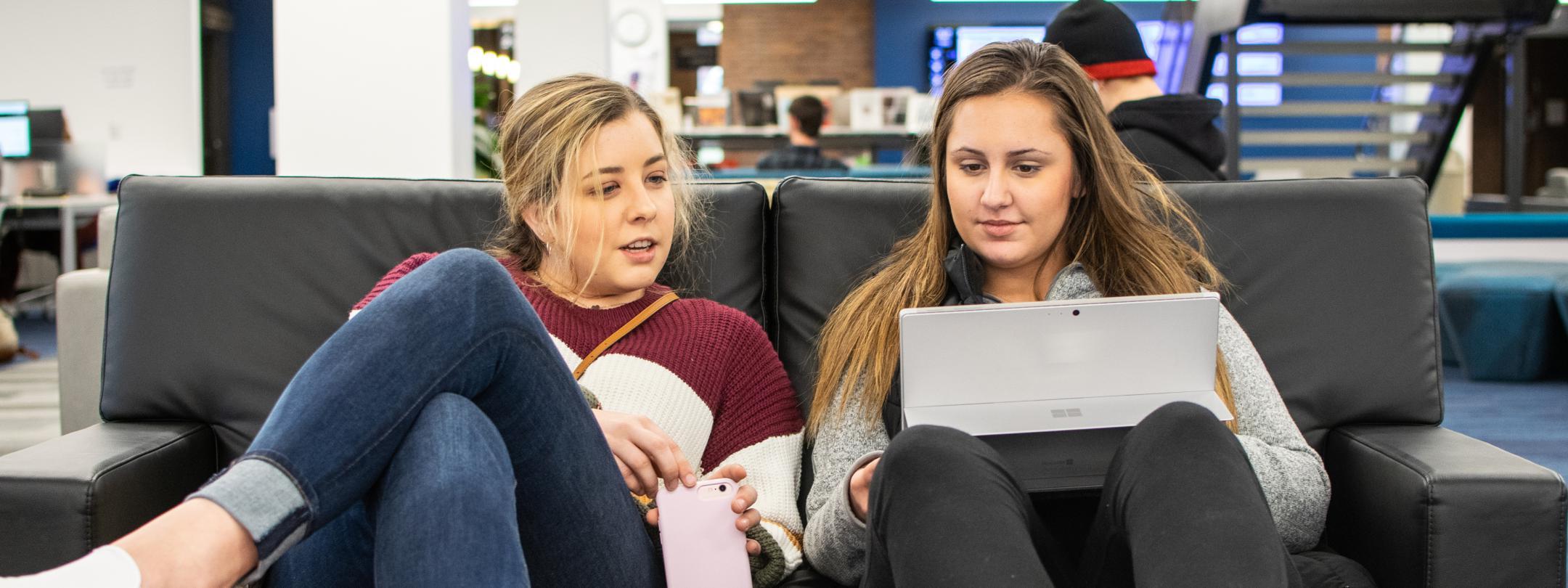 Students studying together.