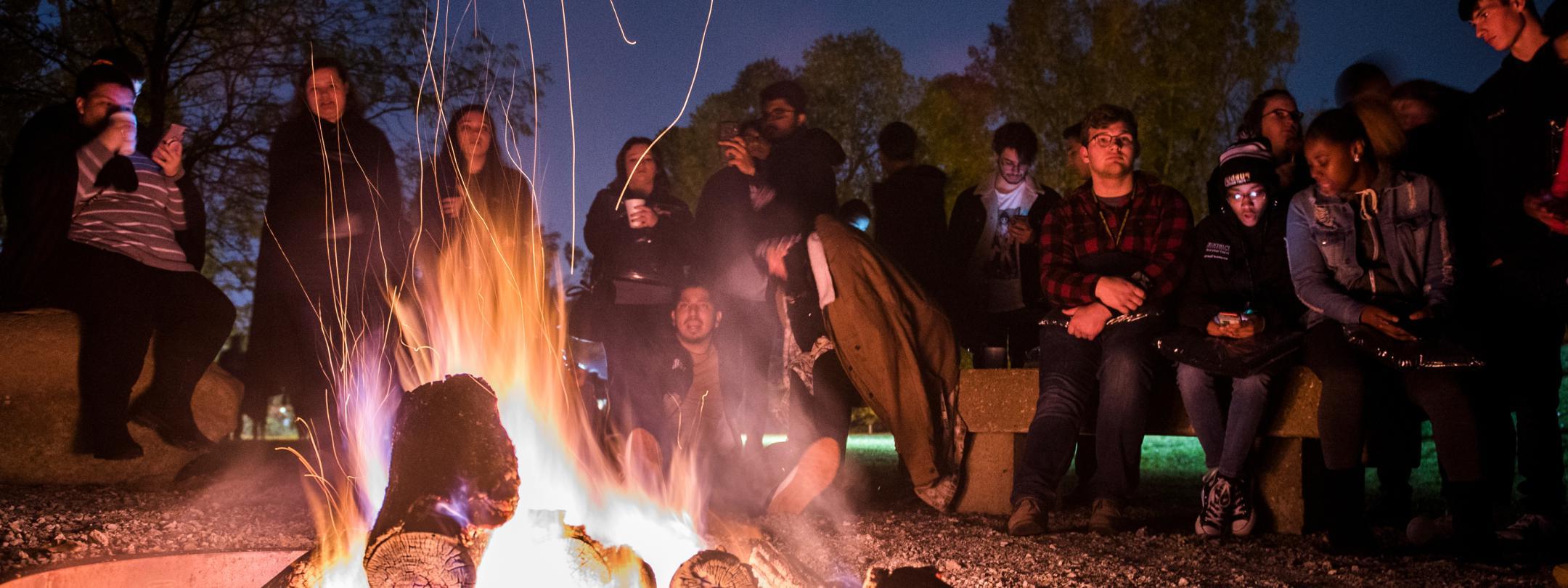 Bonfire at the Fall Fest.